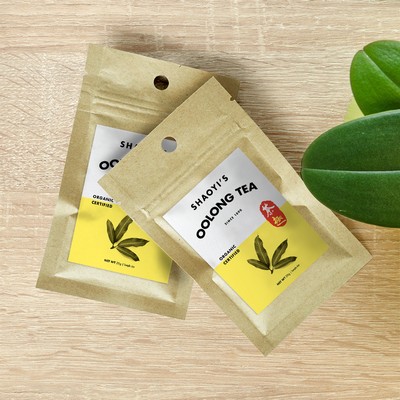 Pre-Labeled Packing Pouch (Kraft Pouch 3"x5" with 2"x3" label)