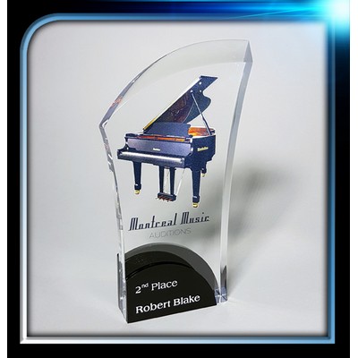 Clear Hybrid Award (4 3/8" x 7 1/2" x 3/4")