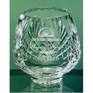 5" Lead Crystal Rose Bowl Award