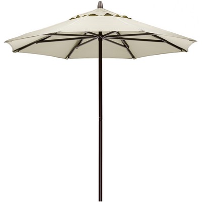 US Made 7 1/2' Commercial Market Umbrella w/Powder Coated Aluminum Frame