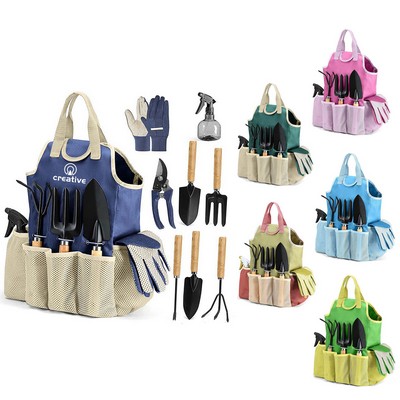 Gardening Kit Includes Shovel Trowel Fork Rake Gardening Gloves