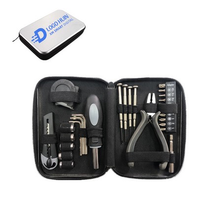 27 Pieces Iron Box Hardware Tool Set