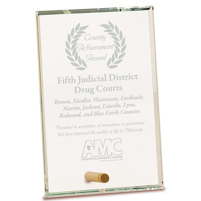 Elegant Rectangle Glass Award