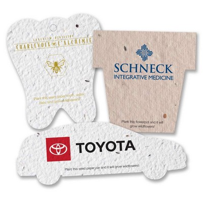 Seed Paper Printed Shapes, Large