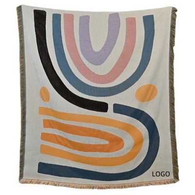 Cotton Woven Throw Blanket