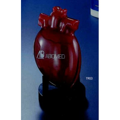 Heart Shape w/Stand Embedment/Award