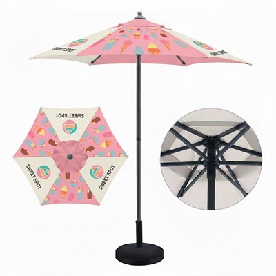 7' Full Color Steel Market Umbrella
