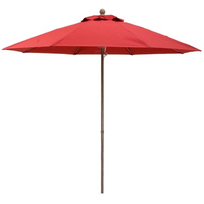 US Made 9' Commercial 8 Panel Market Umbrella w/HD Aluminum Pole and HD Fiberglass Ribs