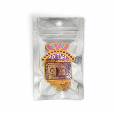 Pre-Labeled Packing Pouch (Silver Pouch 5"x7" with 3"x4" label)