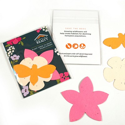 Double-Sided Wildflower Seed Paper Shape Packs
