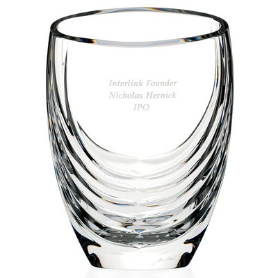 MARIO CIONI Siena Clear Crystal Vase