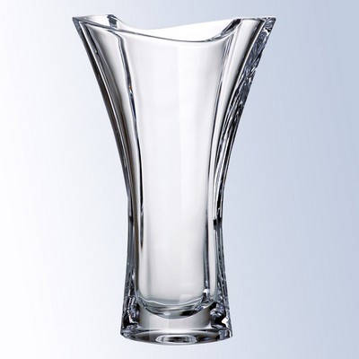 Bloomwave Flair Crystal Vase, 9"H