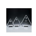 Large Crystal Pentagon Globe Award