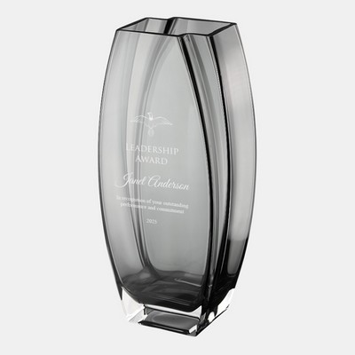 Transparent Grey Precision Vase