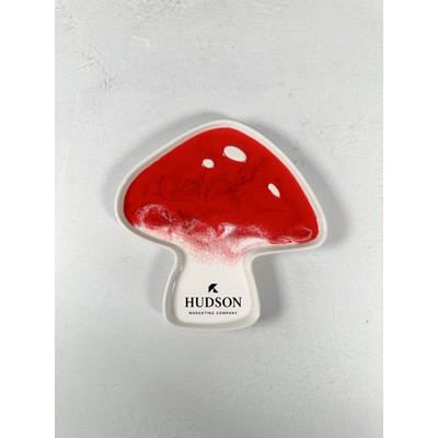 Mushroom Shaped Ceramic Tray - Toadstool