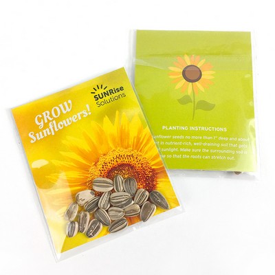 Double Sided Sunflower Seed Packets