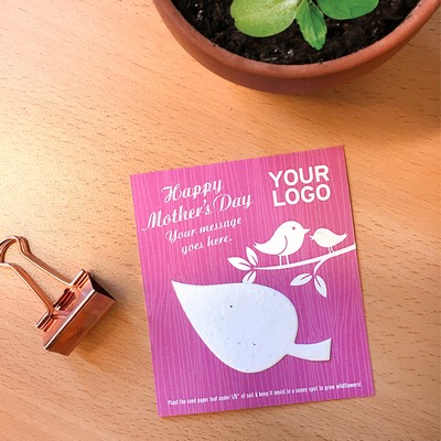 Mother's Day Eco Leaf Flat Cards