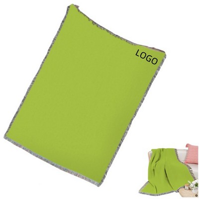 Decorative Solid Lightweight Cotton Blanket