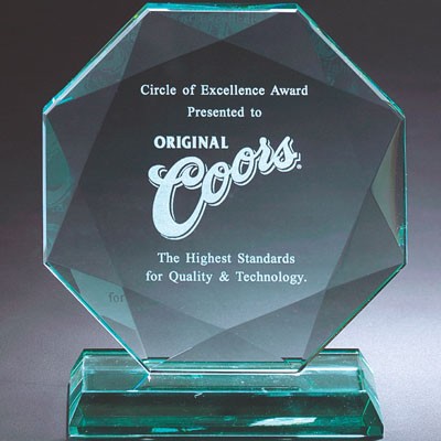 Octagon Jade Glass Award