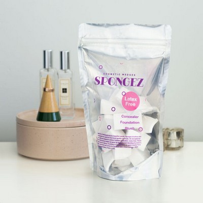 Pre-Labeled Packing Pouch (Silver Pouch 6"x9" with 4"x5" label)