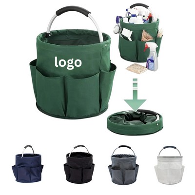 17L Foldable Cleaning Caddy with Padded Handle