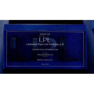 Rectangle Embedment/Award (7 1/4"x 3 1/4"x 1")