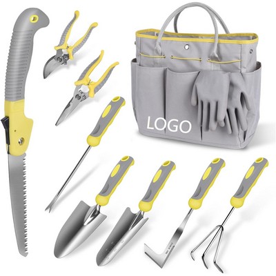 10-Piece Stainless Steel Horticulture Tote Kit