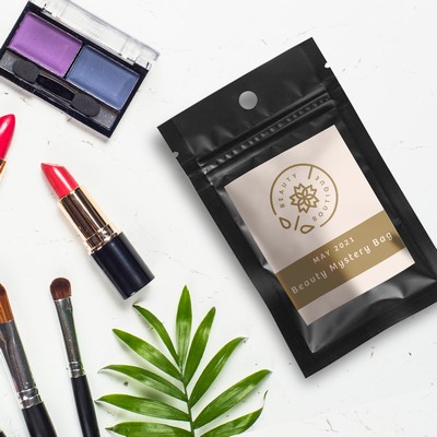 Pre-Labeled Packing Pouch (Black Pouch 3"x5" with 2"x3" label)