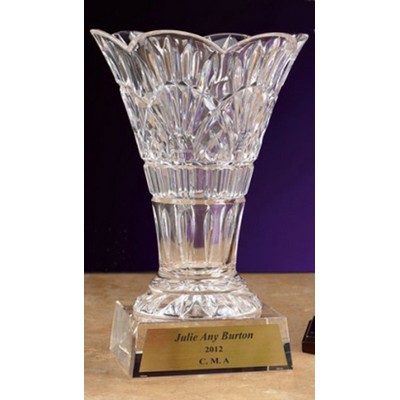10.5" Cherai Crystal Vase