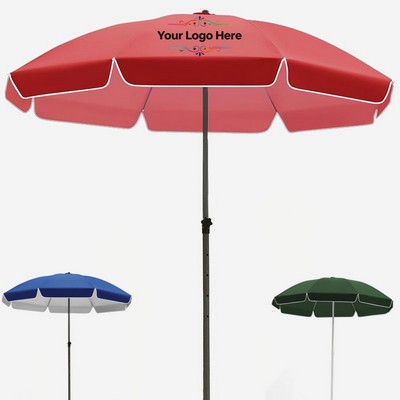 7' 8-Panel Steel Market Umbrella