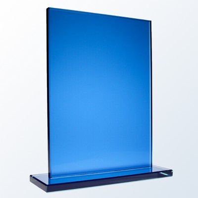 Jade Glass Blue Honorary Square Award