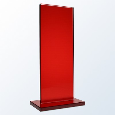 9'' Red Honorary Rectangle Award