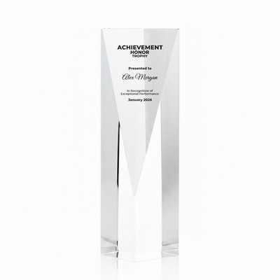 Elegant Faceted Crystal Vase Decor