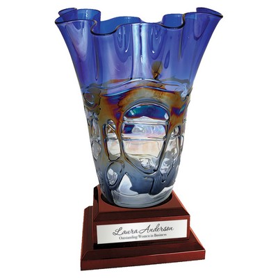 Dichroic Art Glass Vase